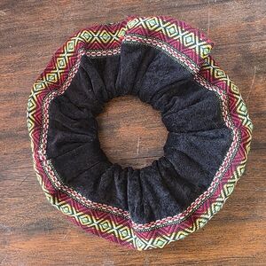 Black western hair scrunchie